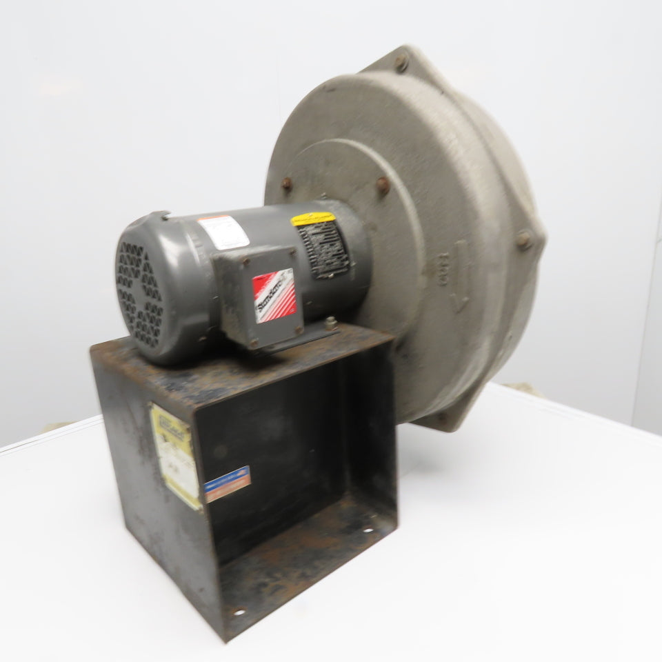 Chicago Blower 1400 3HP Centrifugal Blower Fan 208-230/460V 3Ph 3450RPM