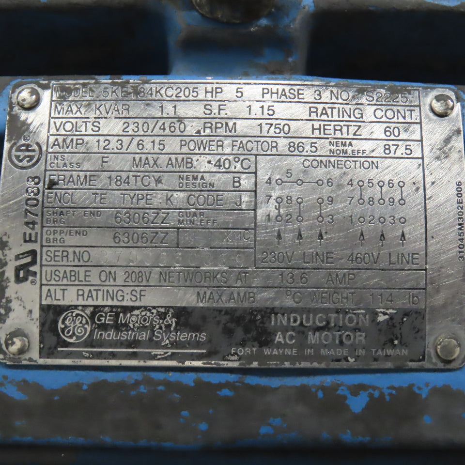 5HP 70 Gallon Hydraulic Power Unit 230/460V 3Ph W/Vickers PVB6-RSY-40-CM-12 Pump
