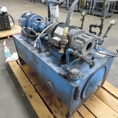 5HP 70 Gallon Hydraulic Power Unit 230/460V 3Ph W/Vickers PVB6-RSY-40-CM-12 Pump