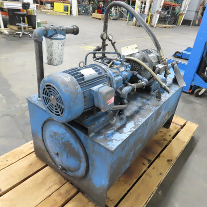5HP 70 Gallon Hydraulic Power Unit 230/460V 3Ph W/Vickers PVB6-RSY-40-CM-12 Pump