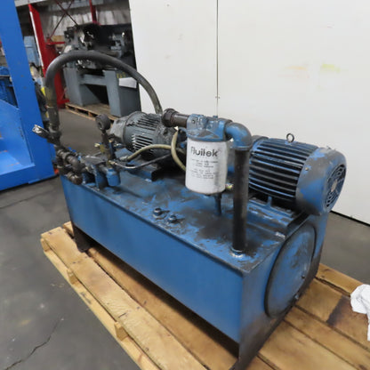 5HP 70 Gallon Hydraulic Power Unit 230/460V 3Ph W/Vickers PVB6-RSY-40-CM-12 Pump