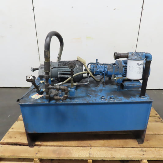 5HP 70 Gallon Hydraulic Power Unit 230/460V 3Ph W/Vickers PVB6-RSY-40-CM-12 Pump