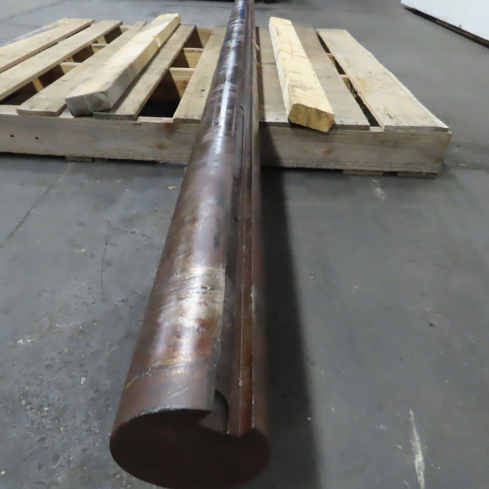 Keyed Steel Drive Shaft 100mm OD x 89" Long (25 x 13mm Keyway)