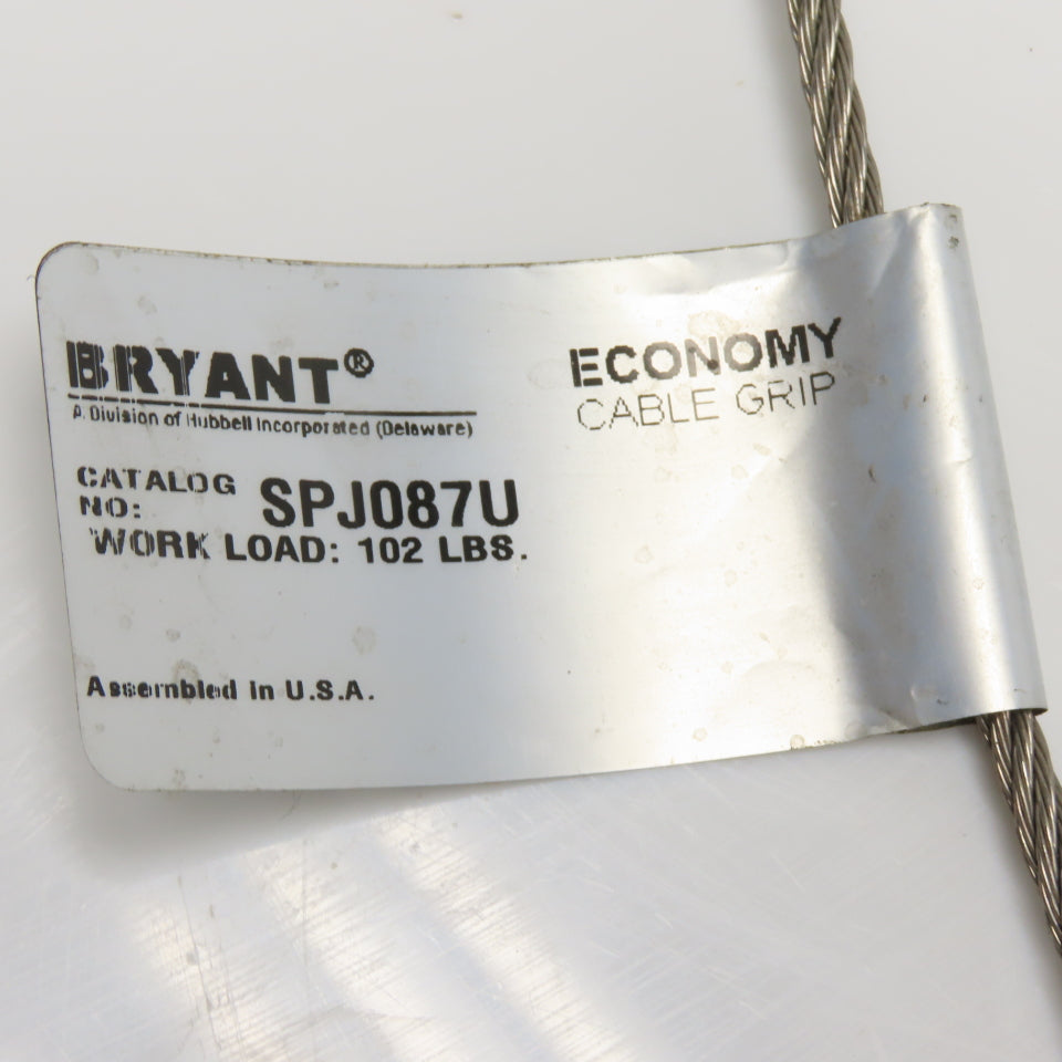 Bryant SPJ087U Wire Pulling Support Grip .87"-1.00" Bundle Diameter