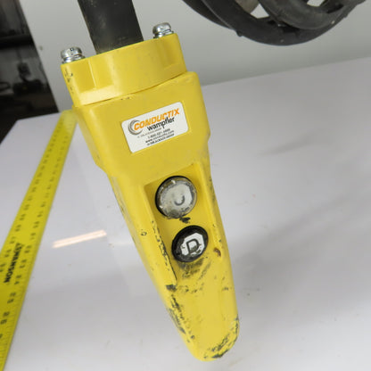 CM Loadstar Model L 1 Ton 2000LB Electric Chain Hoist 18' Lift 16FPM 1Ph 115V