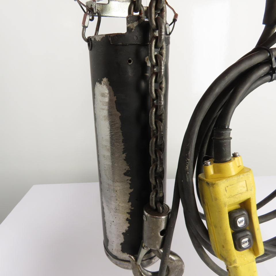 CM Loadstar Model L 1 Ton 2000LB Electric Chain Hoist 20' Lift 16FPM 1Ph 115V