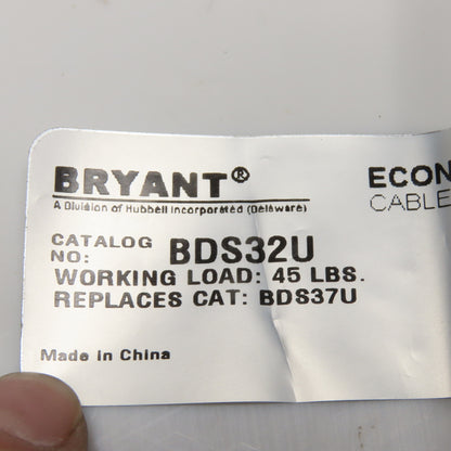 Bryant BDS32U .32"-.43" Universal Eye Light Duty Bus Drop Grip