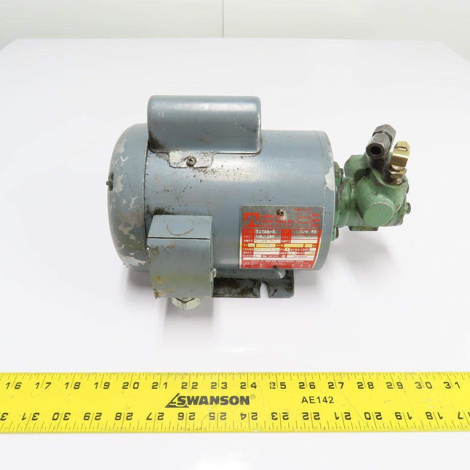 Tuthill B2788-3 Pump Motor 1/4HP 115/230V 1725RPM 1Ph