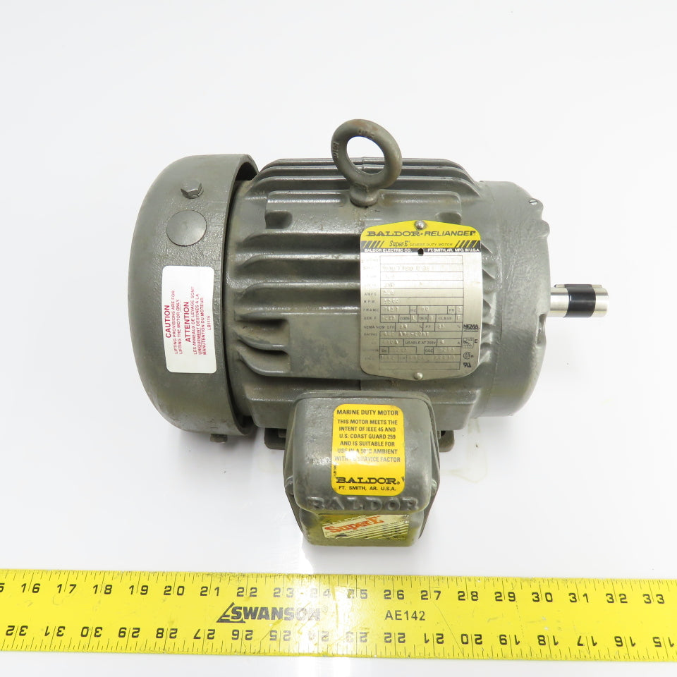 Baldor 05E170X128G1 1.5HP Severe Duty Electric Motor 230V 3Ph 3500RPM 143T