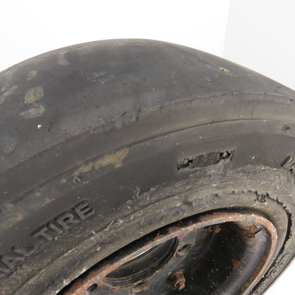 Mitco Solid Press-On Forklift Tire 16" OD x 5" W x 3-3/8" Bore W/ 5-Hole Rim