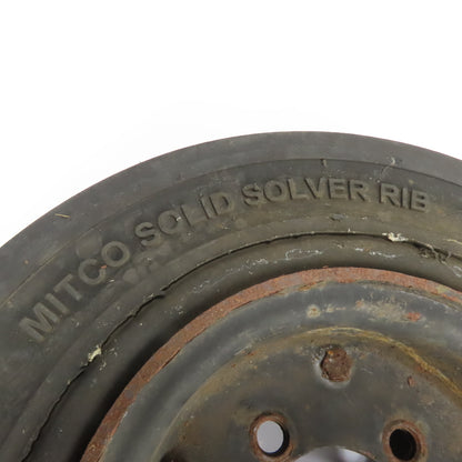 Mitco Solid Press-On Forklift Tire 16" OD x 5" W x 3-3/8" Bore W/ 5-Hole Rim