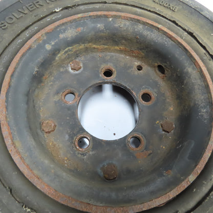 Mitco Solid Press-On Forklift Tire 16" OD x 5" W x 3-3/8" Bore W/ 5-Hole Rim