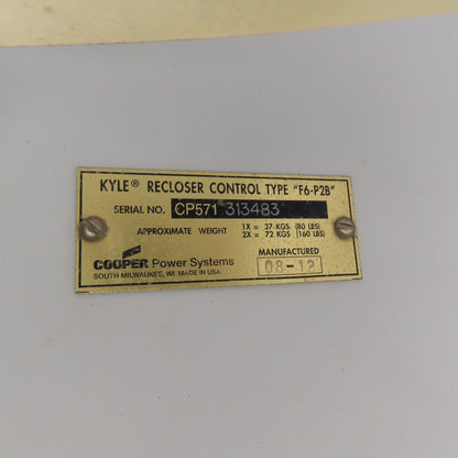 Eaton Cooper Power F6-P2B Form 6 Recloser Control Panel System