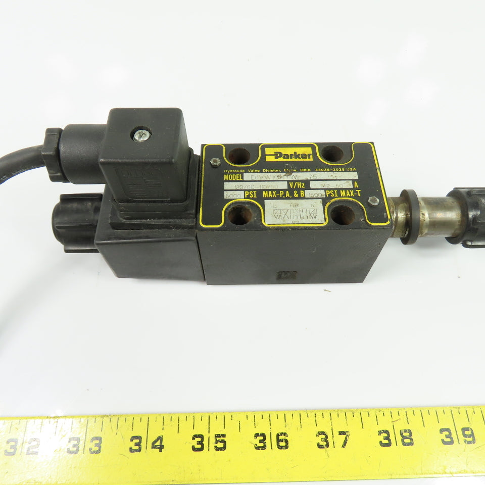 Parker D1VW1CNYWF Directional Hydraulic Control Valve 120/60-110/50 V/Hz 5000PSI