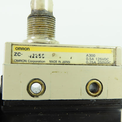 Omron ZC-W2255 Sealed Roller Lever Limit Switch 0.5A 125VDC 0.25A 250VDC