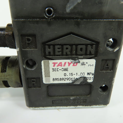 Taiyo / Herion 3EC-08E Pneumatic Solenoid Valve 0.15-1.00 MPa AC100V