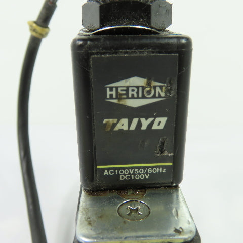Taiyo / Herion 3EC-08E Pneumatic Solenoid Valve 0.15-1.00 MPa AC100V