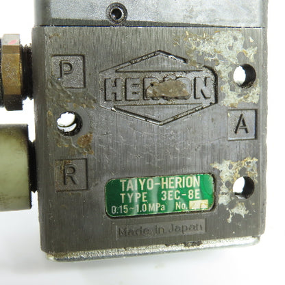 Taiyo-Herion 3EC-8E Pneumatic Solenoid Valve 100VAC 0.15-1.0MPa