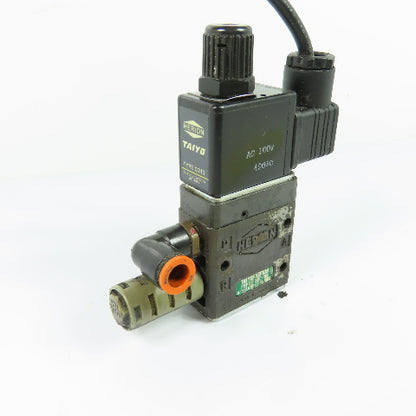 Taiyo-Herion 3EC-8E Pneumatic Solenoid Valve 100VAC 0.15-1.0MPa