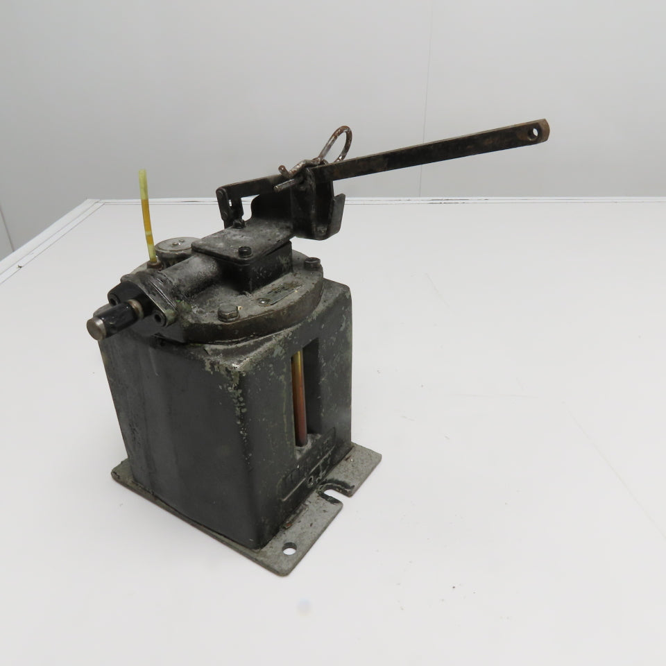 Bijur Lubricating Co PJD-R Manual One-Shot Lubricator Pump