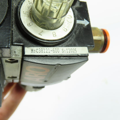 ARO C38121-600 Pneumatic Air Lubricator Filter Regulator 1/4" NPT