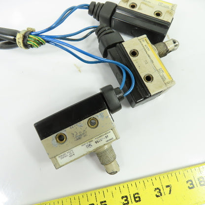 Omron ZC-Q2255 Limit Switches A300 0.5A 125VDC 0.25A 250VDC Lot of 3