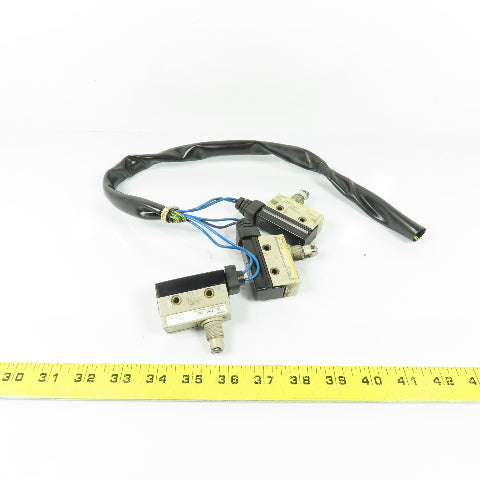 Omron ZC-Q2255 Limit Switches A300 0.5A 125VDC 0.25A 250VDC Lot of 3
