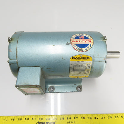 Baldor M3212T 5HP AC Electric Motor 208-230/460V 3Ph 182T Frame 3450RPM