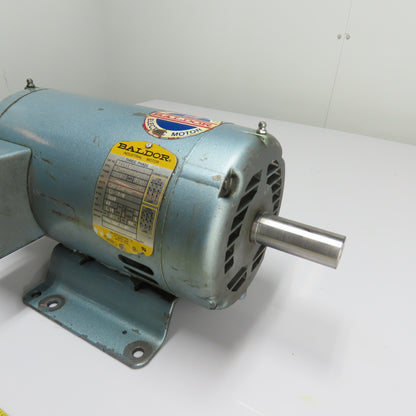 Baldor M3212T 5HP AC Electric Motor 208-230/460V 3Ph 182T Frame 3450RPM