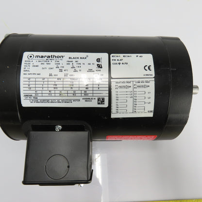Marathon 56H17T5301B 1/2HP Inverter Duty Electric Motor 460V 3Ph 1735RPM 56C