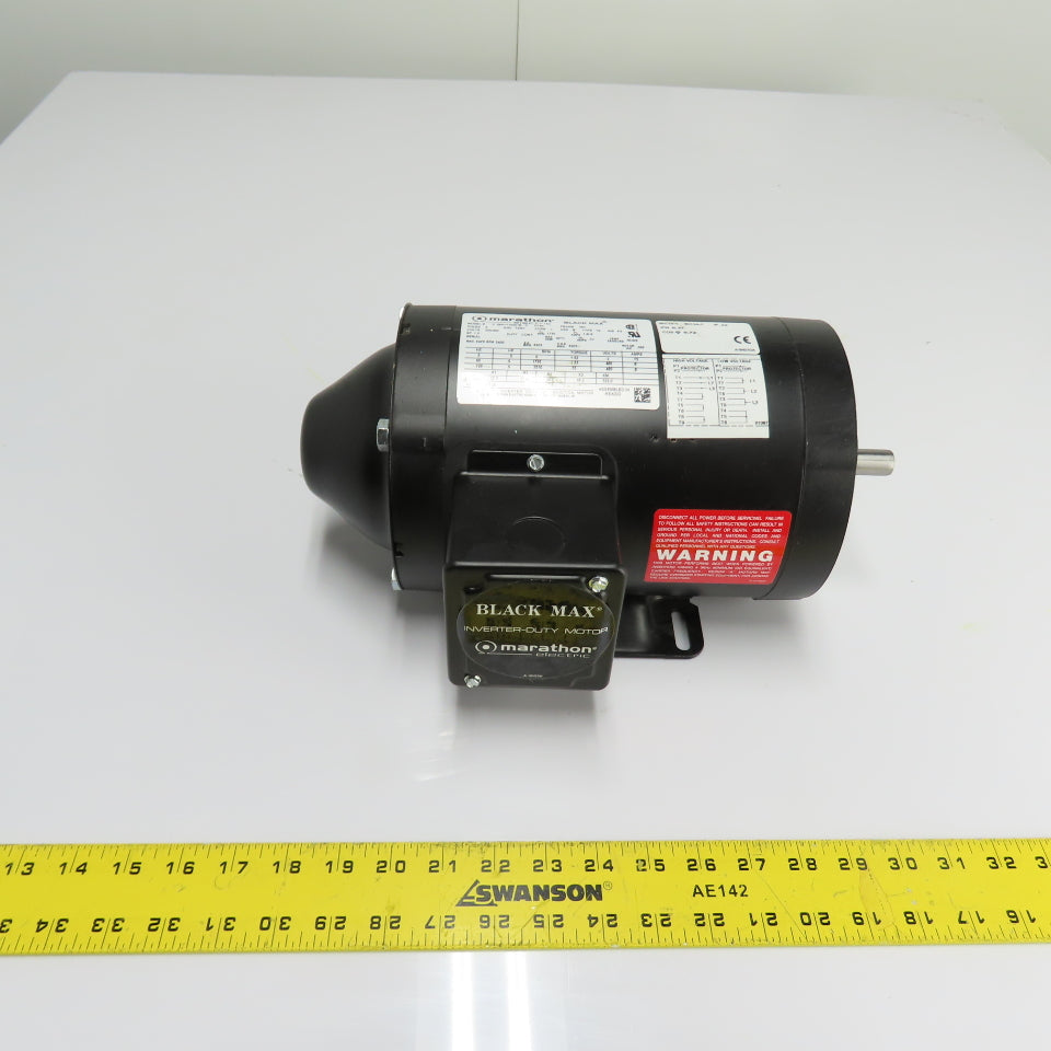 Marathon 56H17T5301B 1/2HP Inverter Duty Electric Motor 460V 3Ph 1735RPM 56C