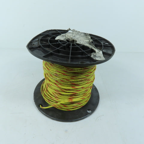 Alan Wire E83039 Yellow/Red 14 AWG 600V THHN THWN-2 MTW Electrical Wire 300'