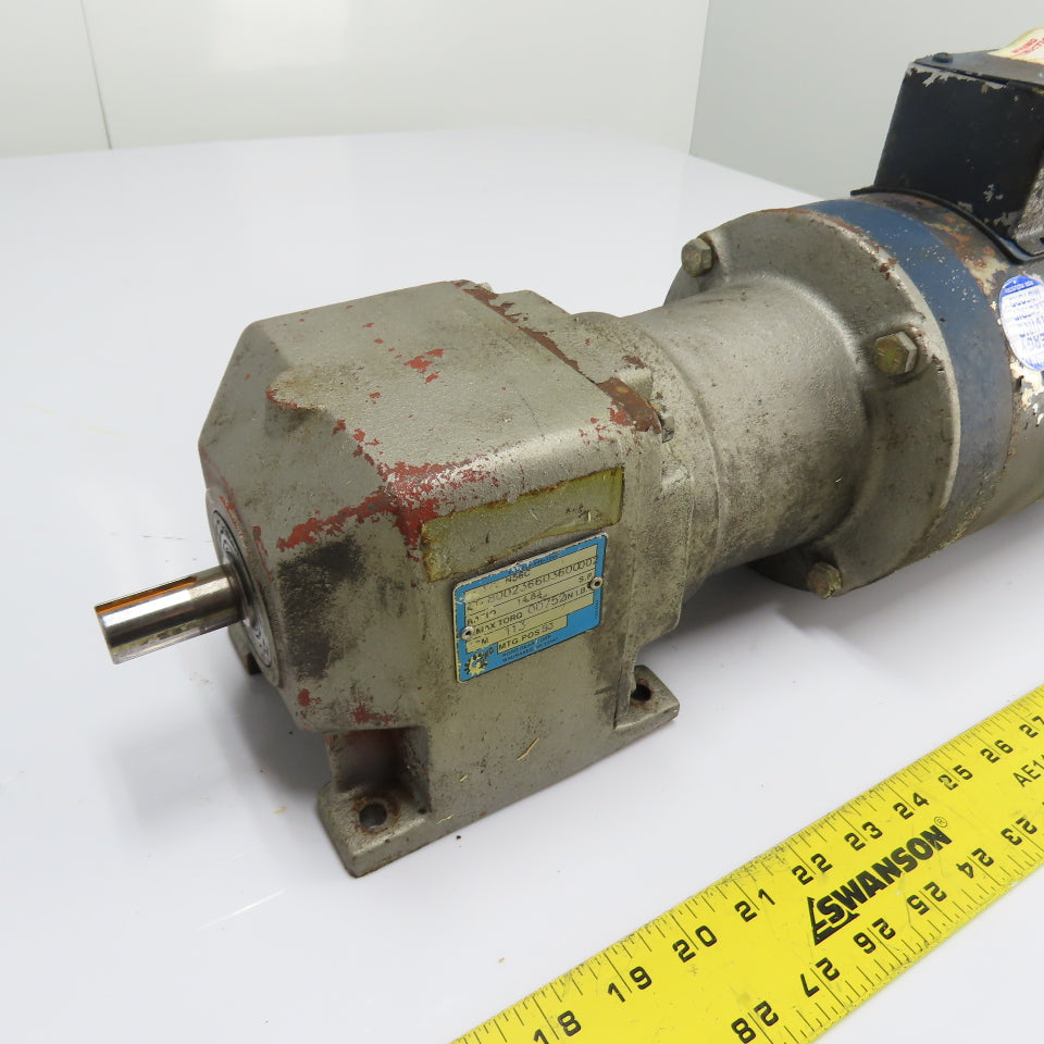 Nord 172 N56C 1.5HP Inline Gear Motor 14.84:1 Ratio 113RPM 230/460V 3Ph 752IN-LB