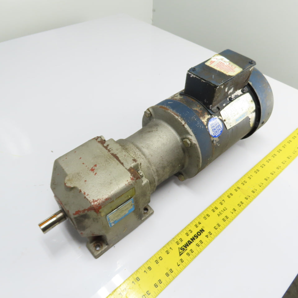 Nord 172 N56C 1.5HP Inline Gear Motor 14.84:1 Ratio 113RPM 230/460V 3Ph 752IN-LB