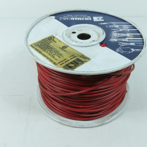 Coleman 687570 16 AWG 600V MTW 1000V TEW Red Electrical CU Strand Wire 430'