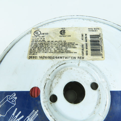 Coleman 687570 16 AWG 600V MTW 1000V TEW Red Electrical CU Strand Wire 380'