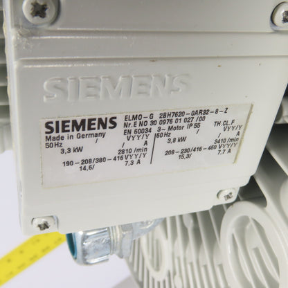 Schmalz 11.02.05.10051 GEBL-J33DG-USA 3.8kW Vacuum Blower 230/460V 3Ph
