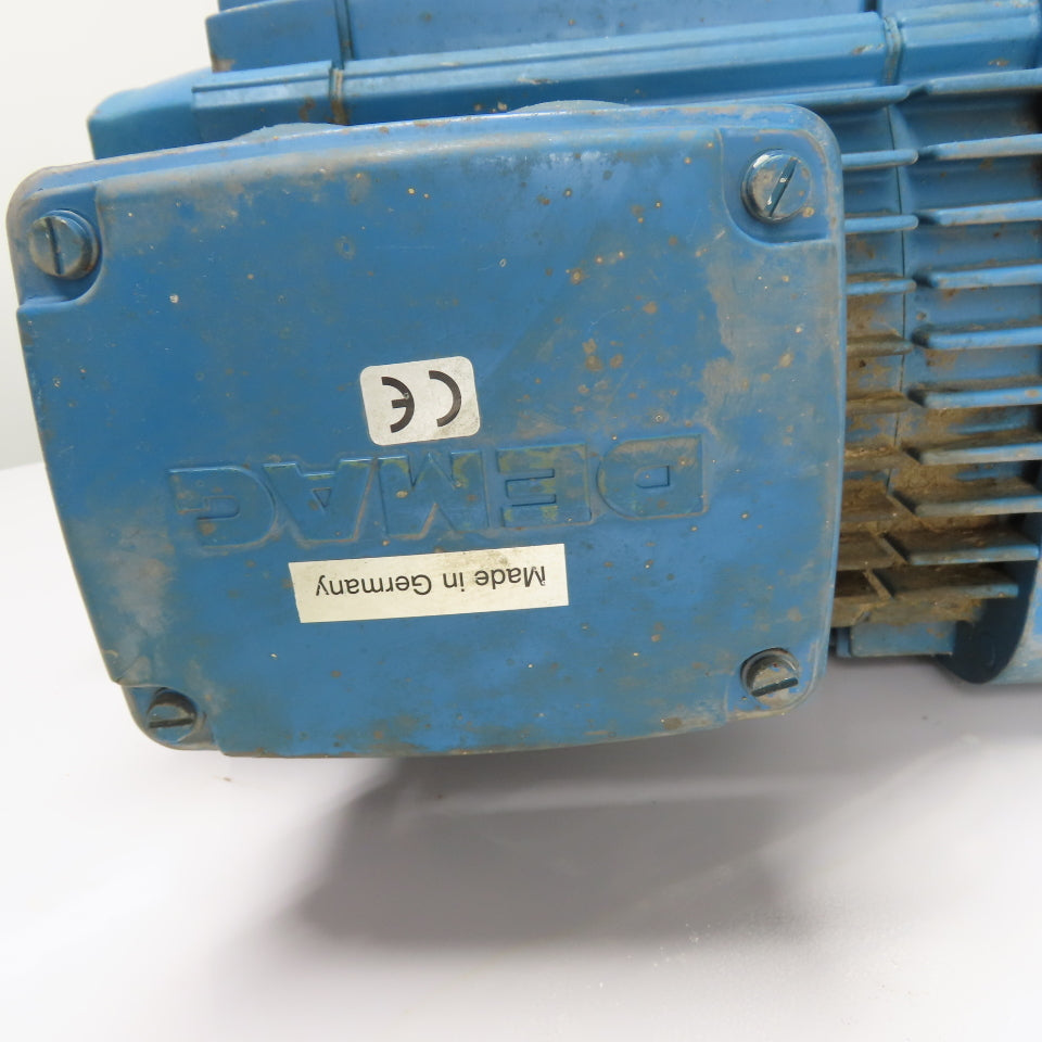 Demag KBA 125 B 4 A 7.4HP Crane Brake Motor 230/460V 3Ph 1720RPM 125 B 4 A Frame