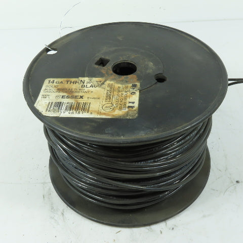 Essex 14 AWG 600V Solid THHN THWN Black Electrical Wire 480'