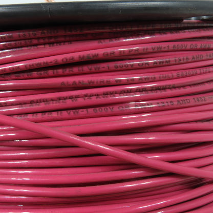 Alan Wire E83039 14 AWG 600V THHN THWN-2 MTW Red Electrical Wire 390'