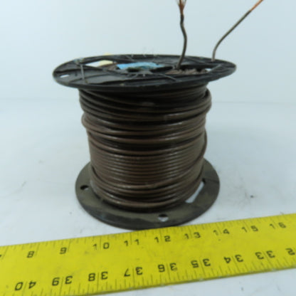 Encore 106100 12 AWG 600V THHN THWN-2 MTW AWM Brown Electrical Wire 300'