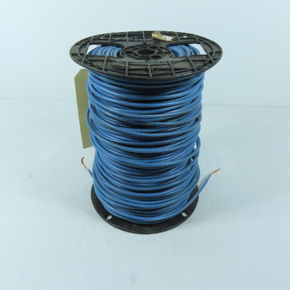 Encore Wire Corp 10 AWG 600V Solid THHN THWN-2 Blue Electrical Wire 500'