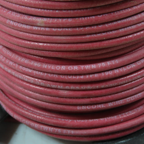 Encore Wire Corp 10 AWG 600V Solid THHN THWN-2 AWM Red Electrical Wire 200'
