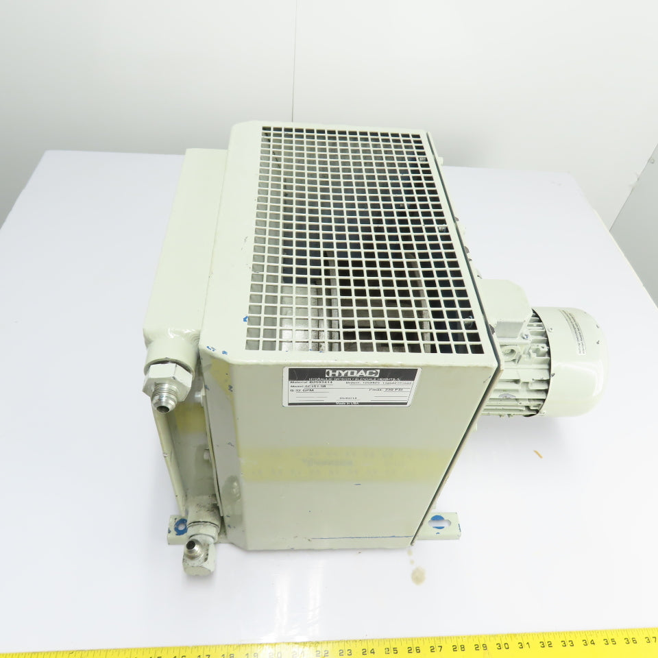 HYDAC SC1S1.5B Hydraulic Oil Cooler 32 GPM 230 PSI 220/480V 3Ph 0.25kW
