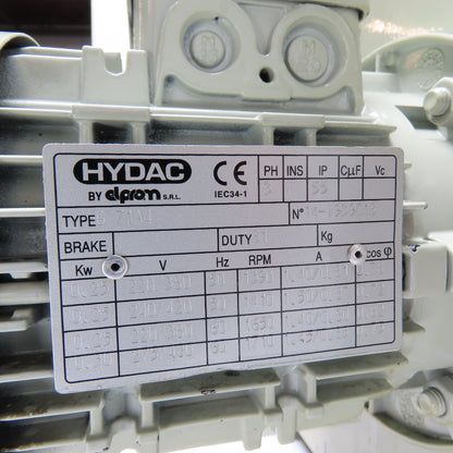 HYDAC SC1S1.5B Hydraulic Oil Cooler 32 GPM 230 PSI 220/480V 3Ph 0.25kW