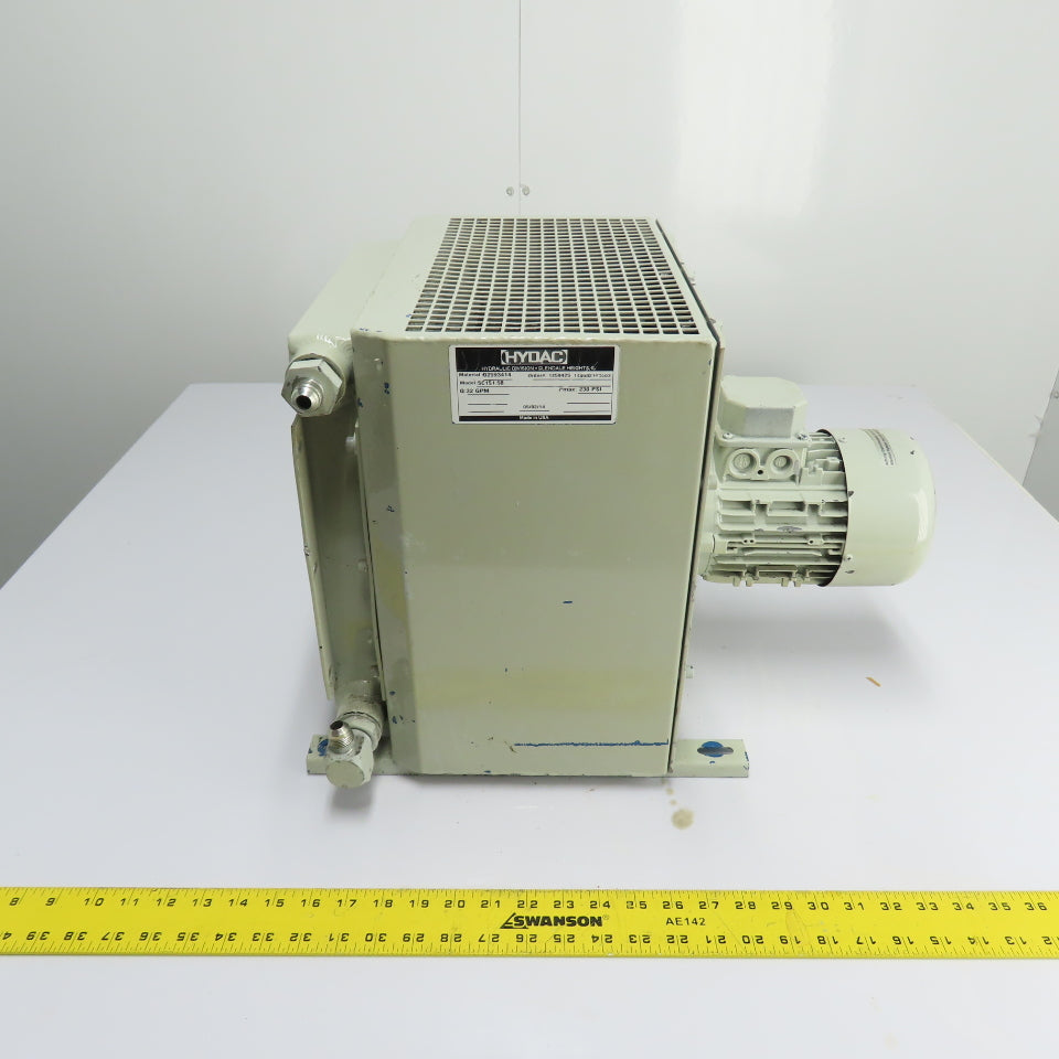 HYDAC SC1S1.5B Hydraulic Oil Cooler 32 GPM 230 PSI 220/480V 3Ph 0.25kW