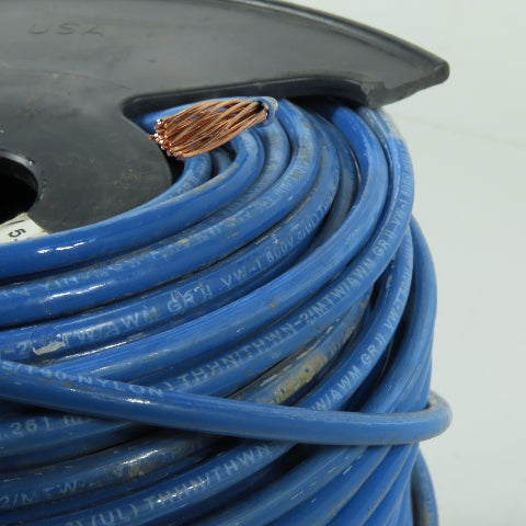 Cerro 10 AWG 600V Stranded THHN THWN-2 MTW Blue Electrical Wire 300'