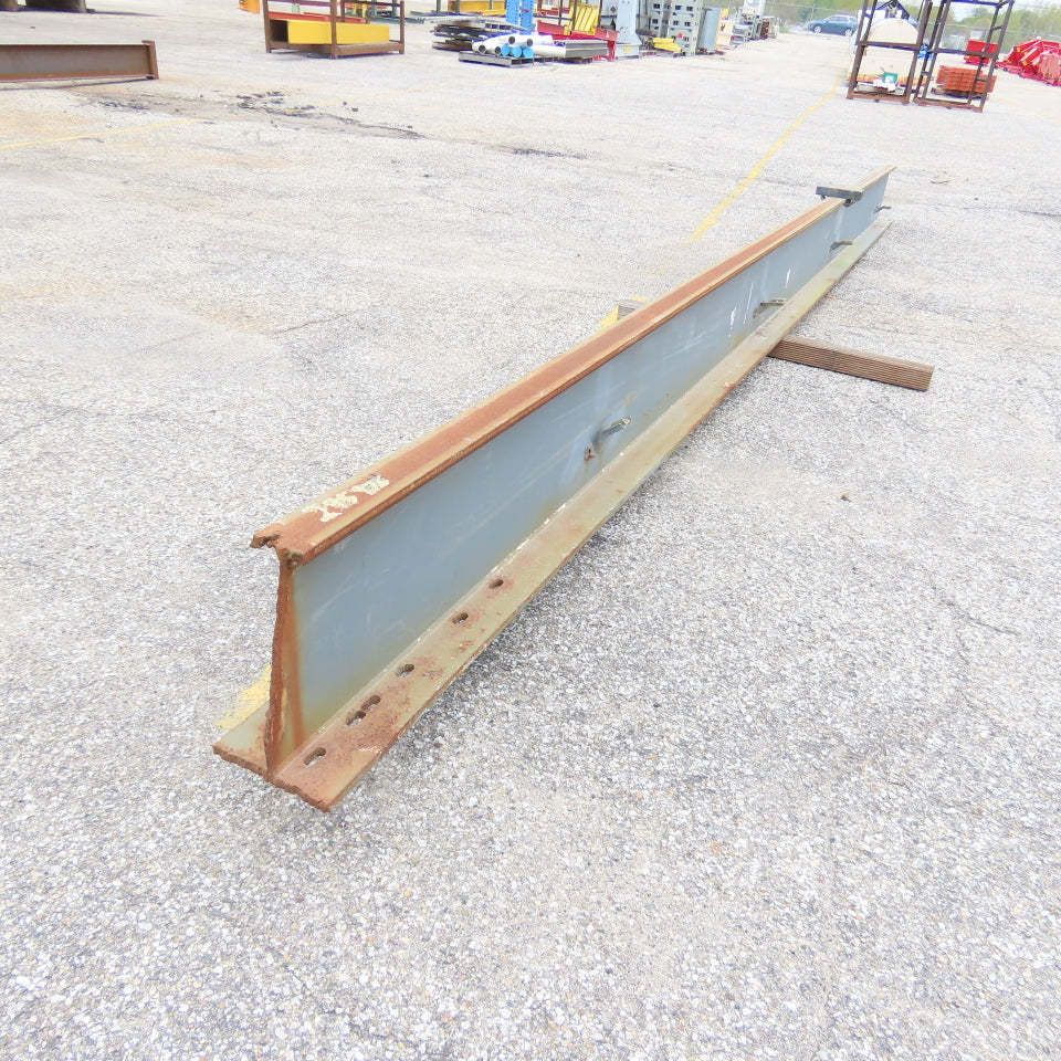 3-1/4"x 16"Tall I-Beam Monorail Overhead Hoist Rail Underhung 232"Long Section