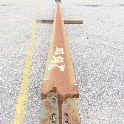 3-1/4"x 16"Tall I-Beam Monorail Overhead Hoist Rail Underhung 232"Long Section