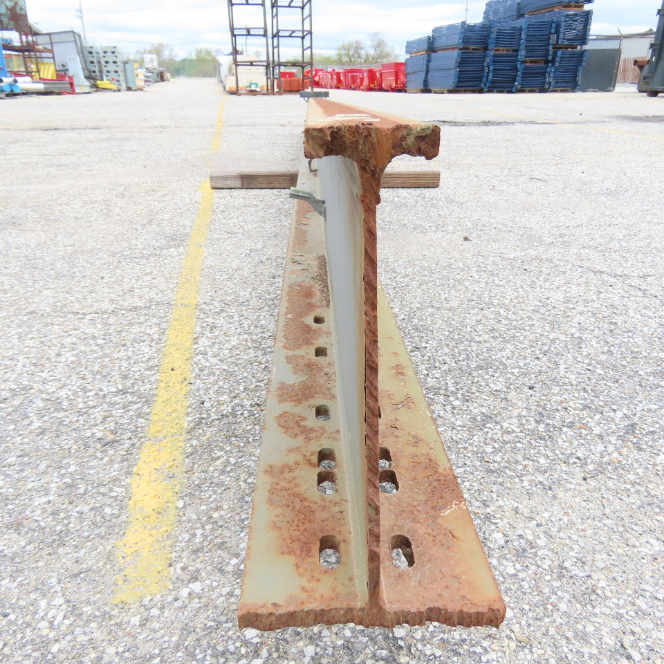 3-1/4"x 16"Tall I-Beam Monorail Overhead Hoist Rail Underhung 232"Long Section
